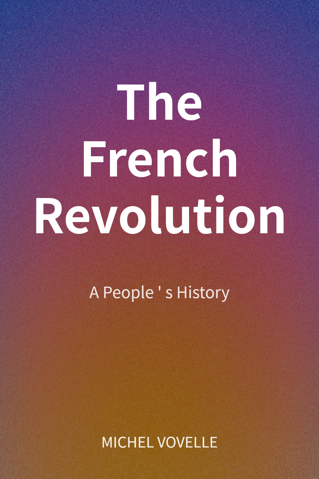 The French Revolution cover