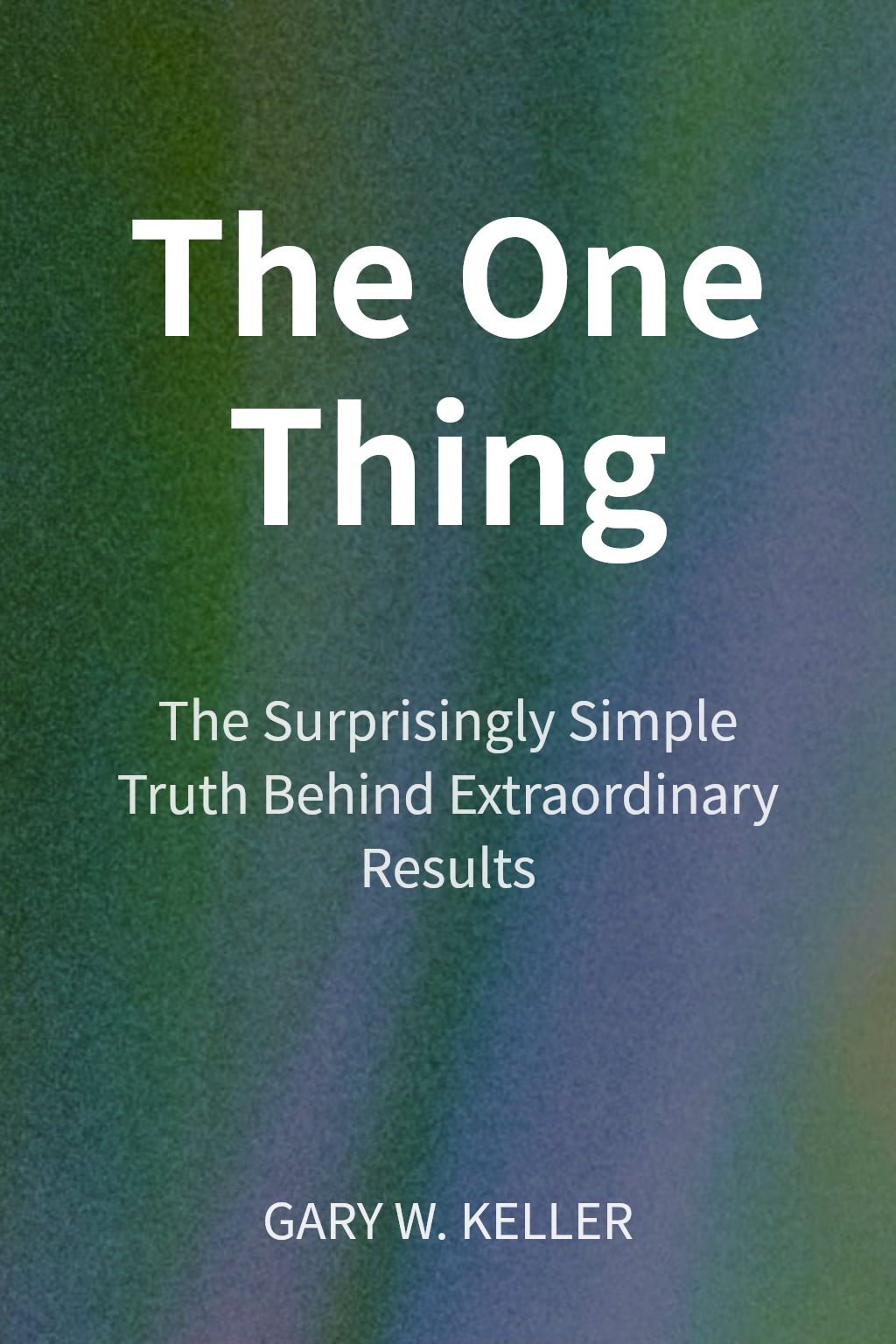 The One Thing cover