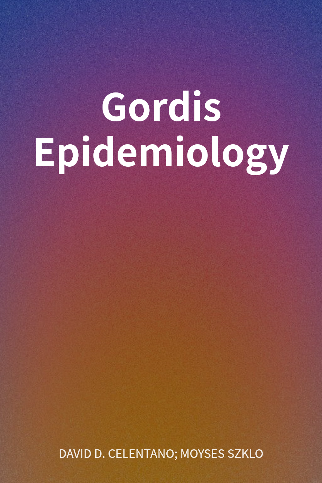 Gordis Epidemiology cover