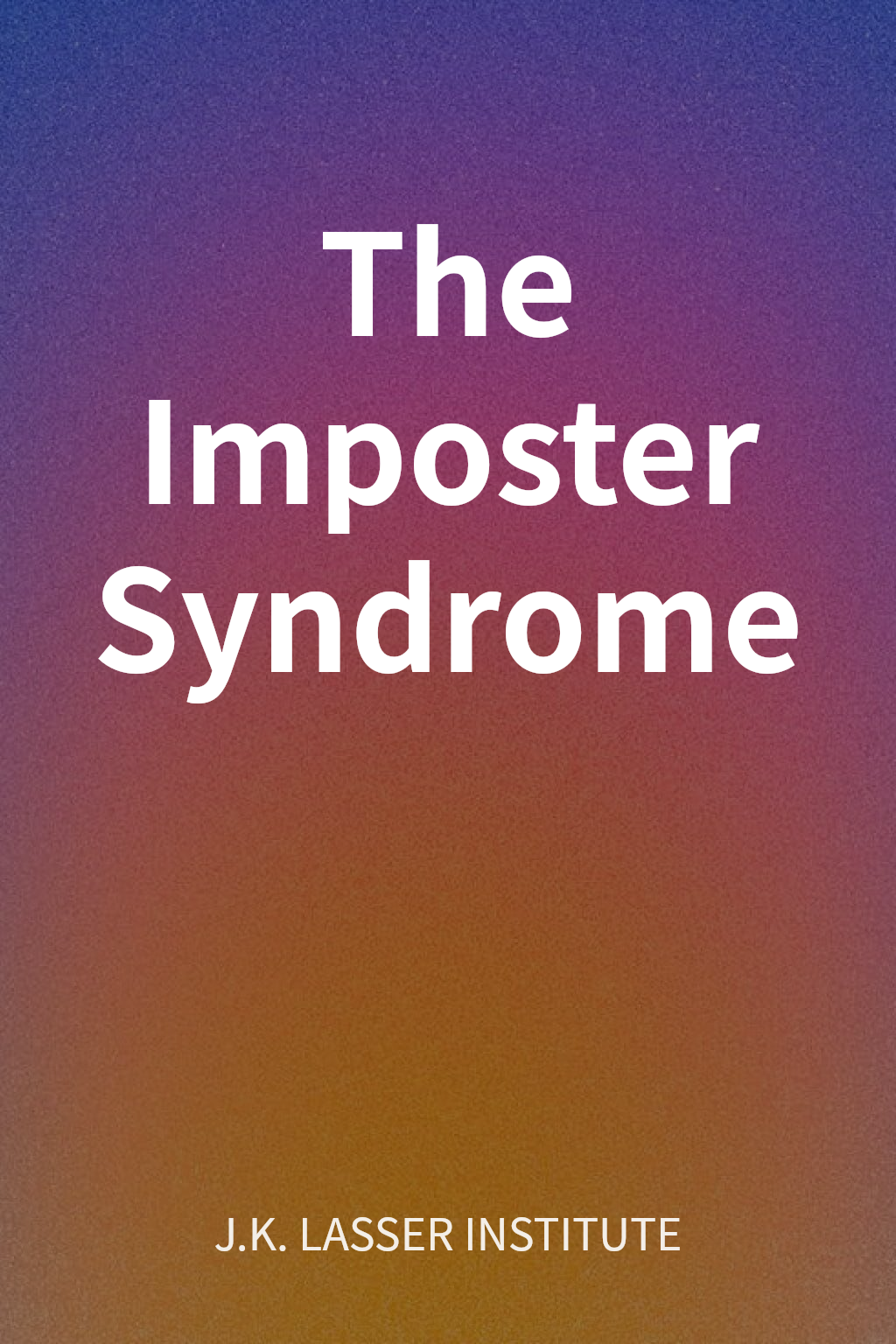 The Imposter Syndrome cover