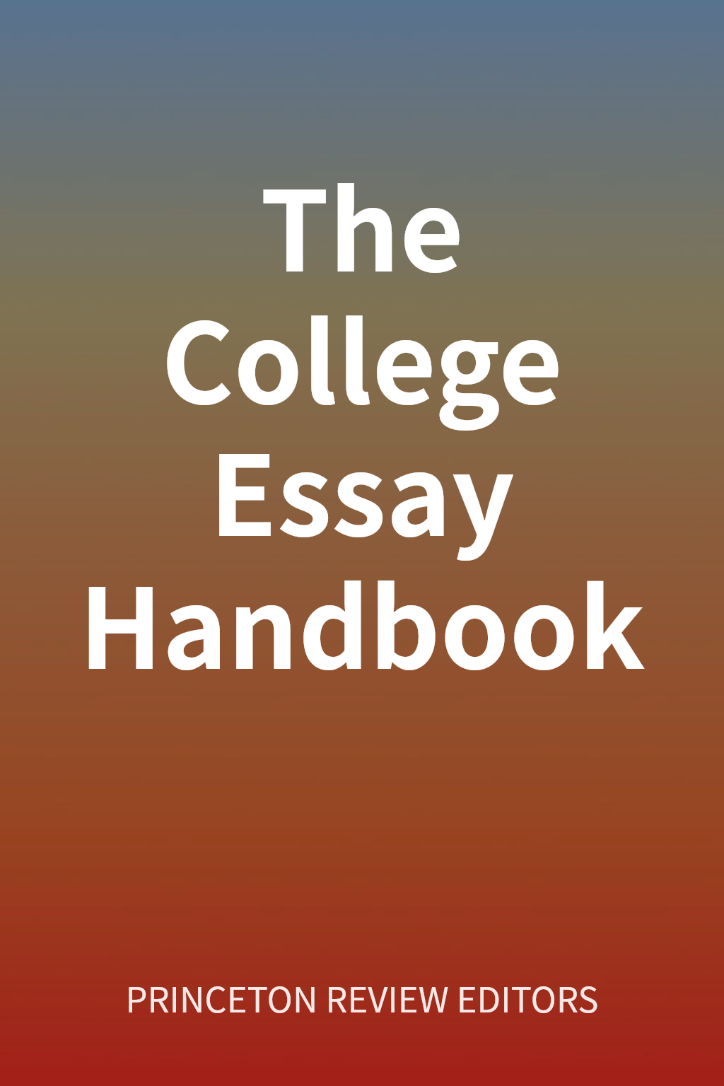 The College Essay Handbook cover