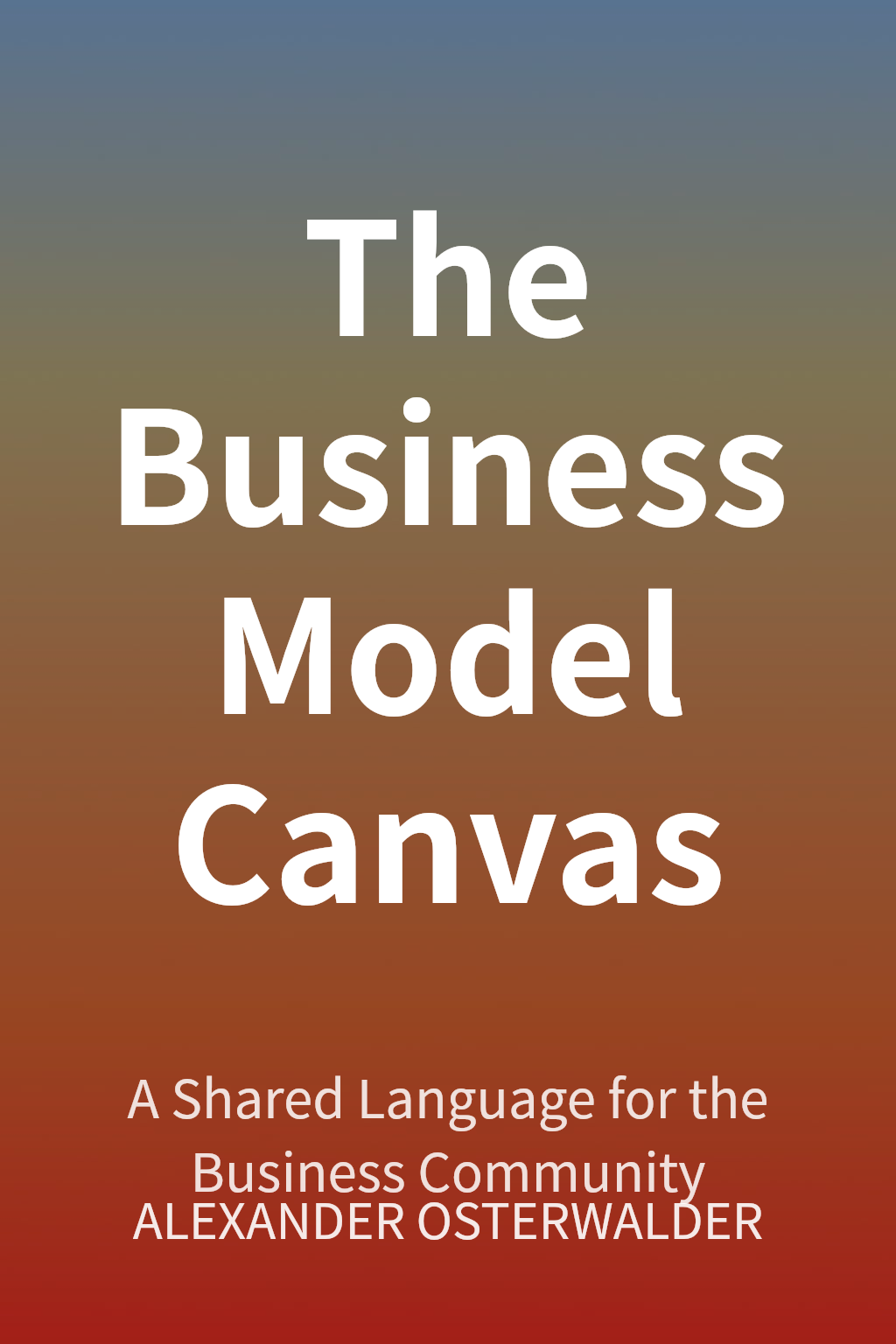 The Business Model Canvas cover