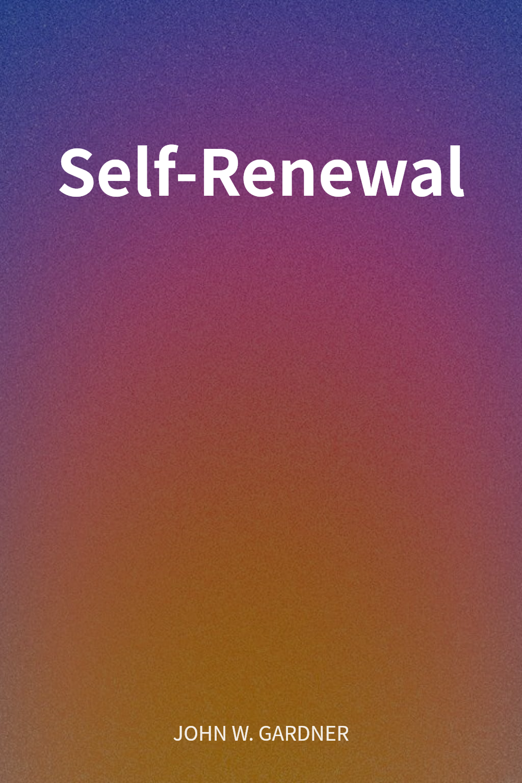 Self-Renewal cover