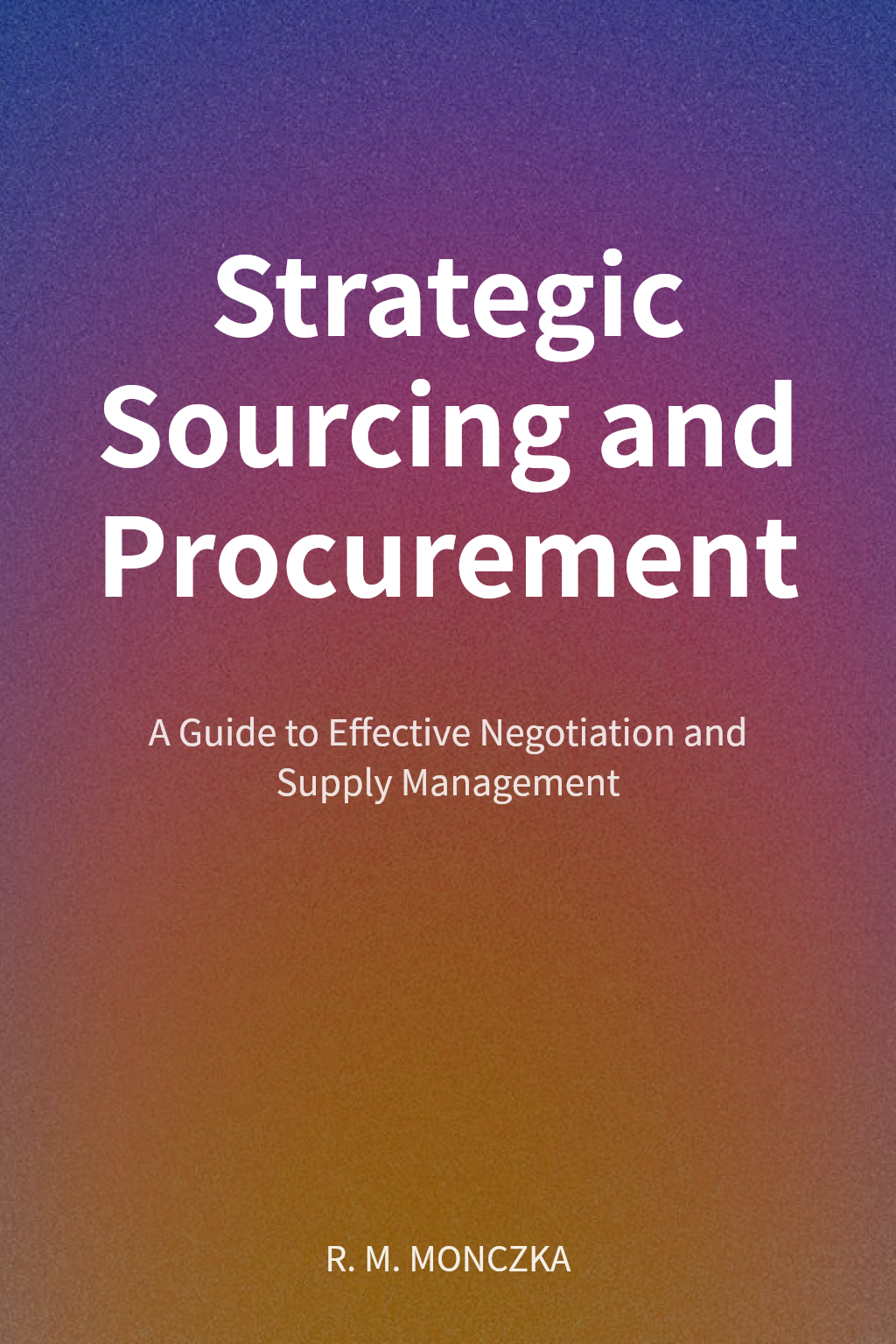Strategic Sourcing and Procurement cover
