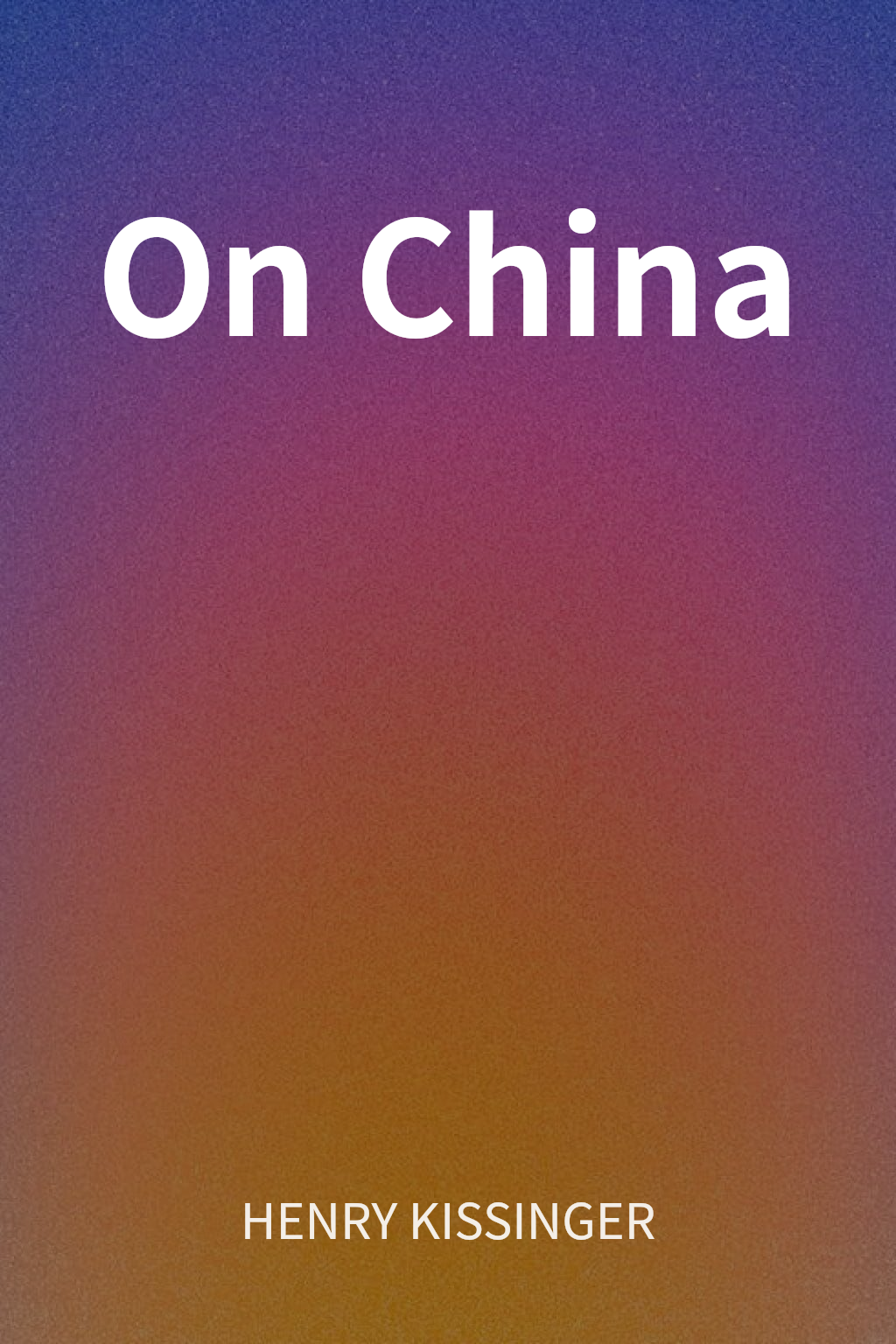 On China cover