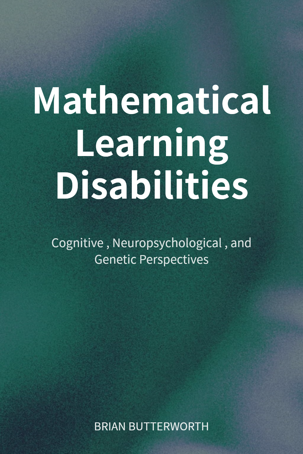Mathematical Learning Disabilities cover