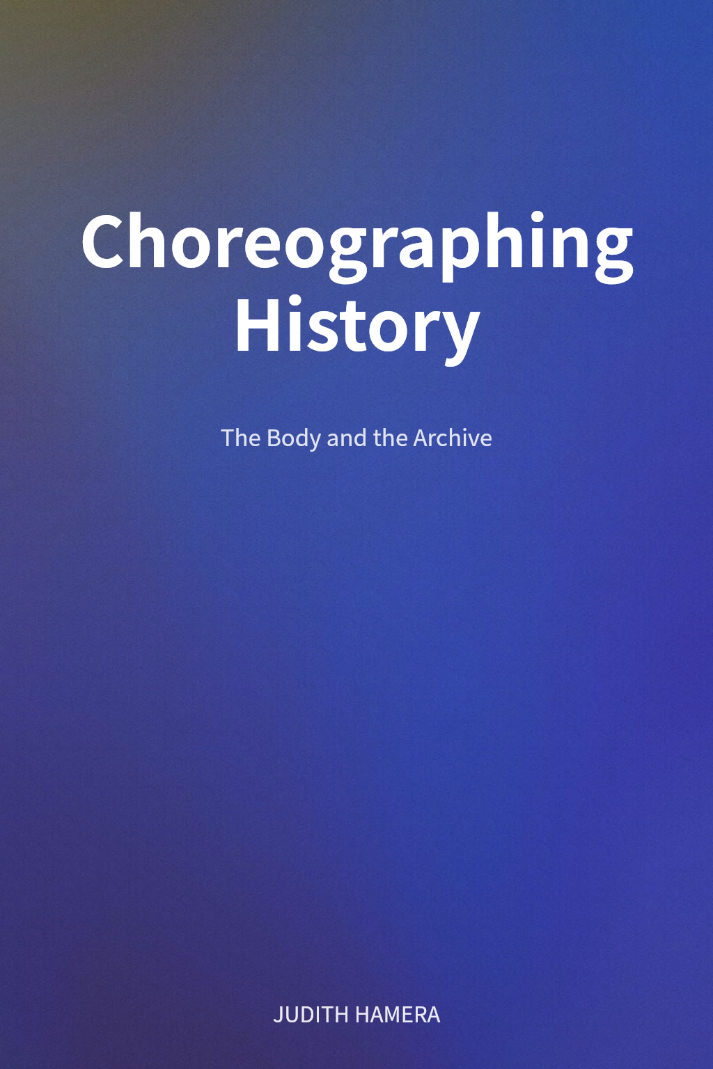 Choreographing History cover