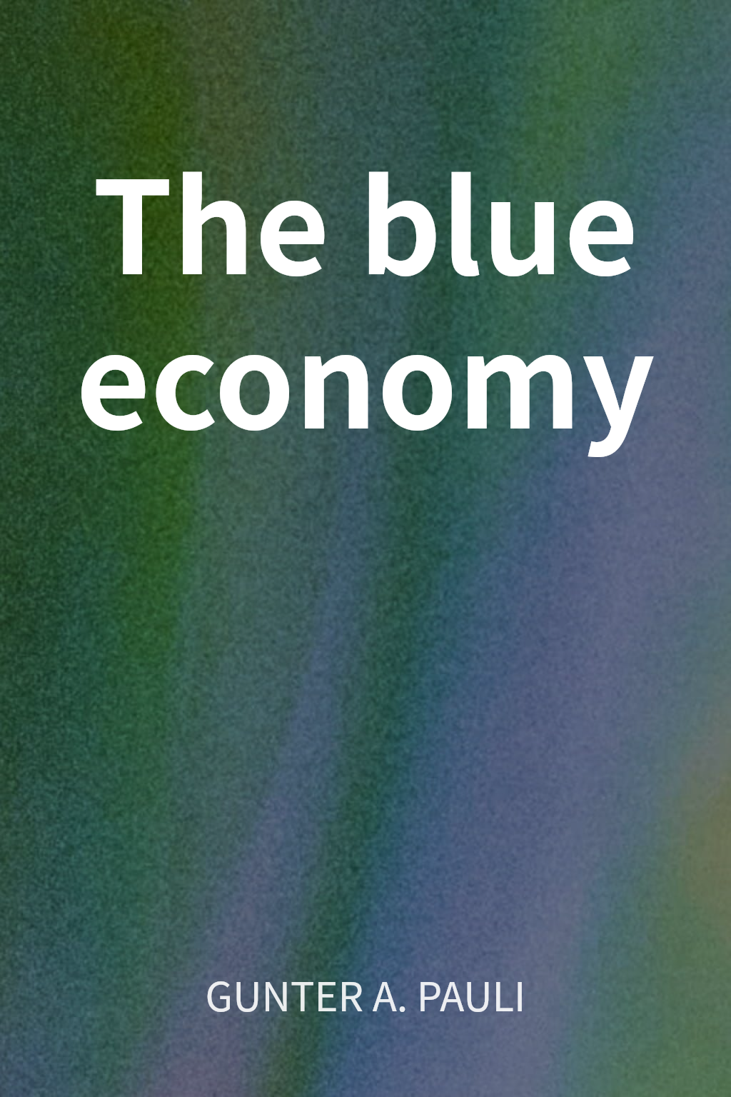 The blue economy cover