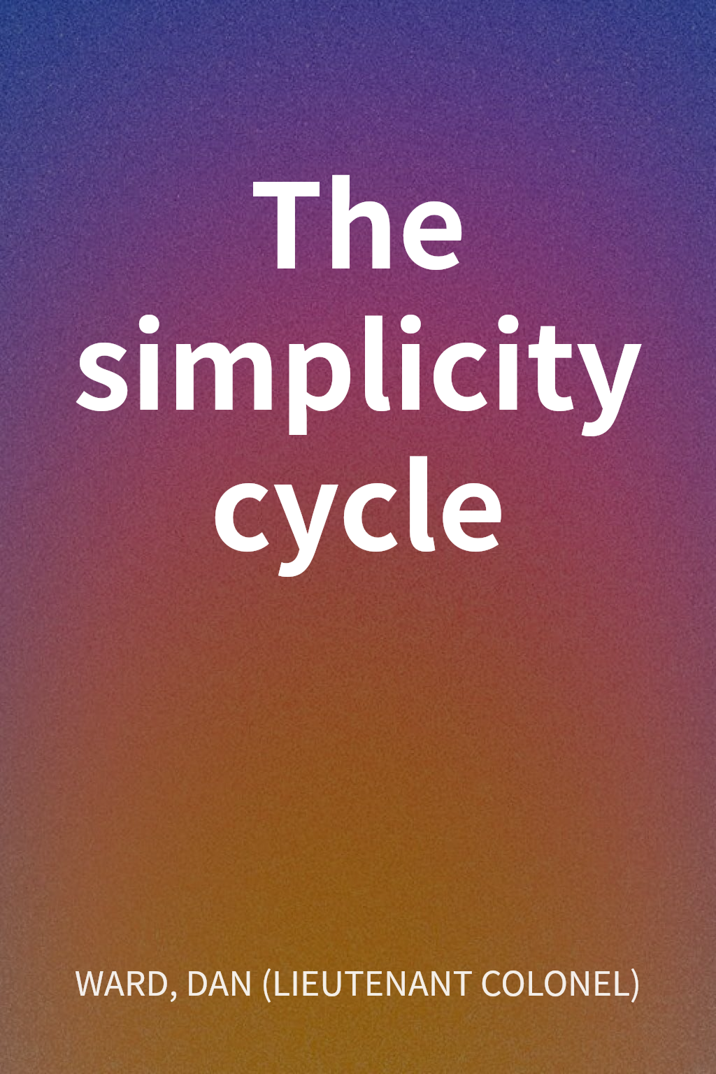 The simplicity cycle cover