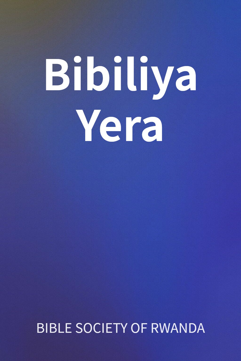 Bibiliya Yera cover