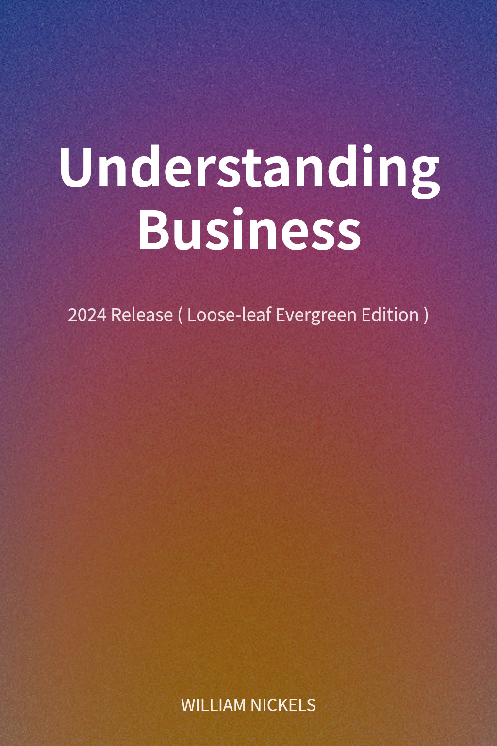 Understanding Business cover