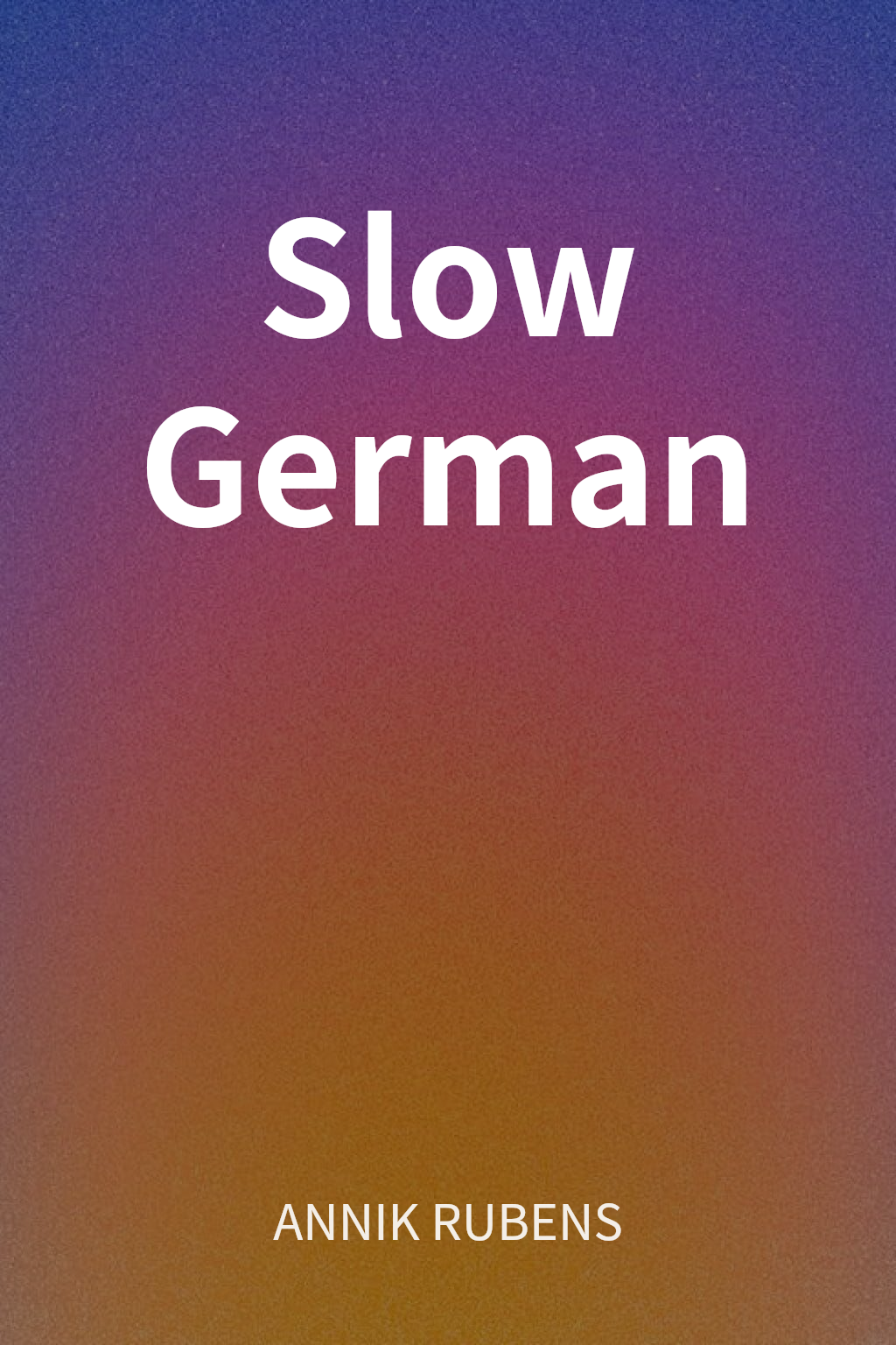 Slow German cover