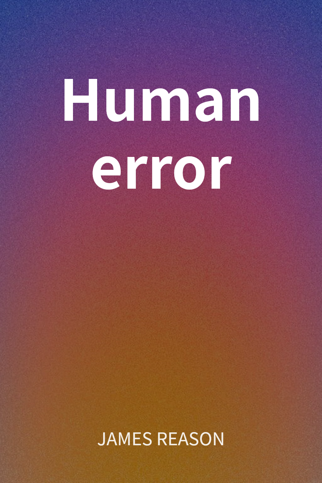 Human error cover