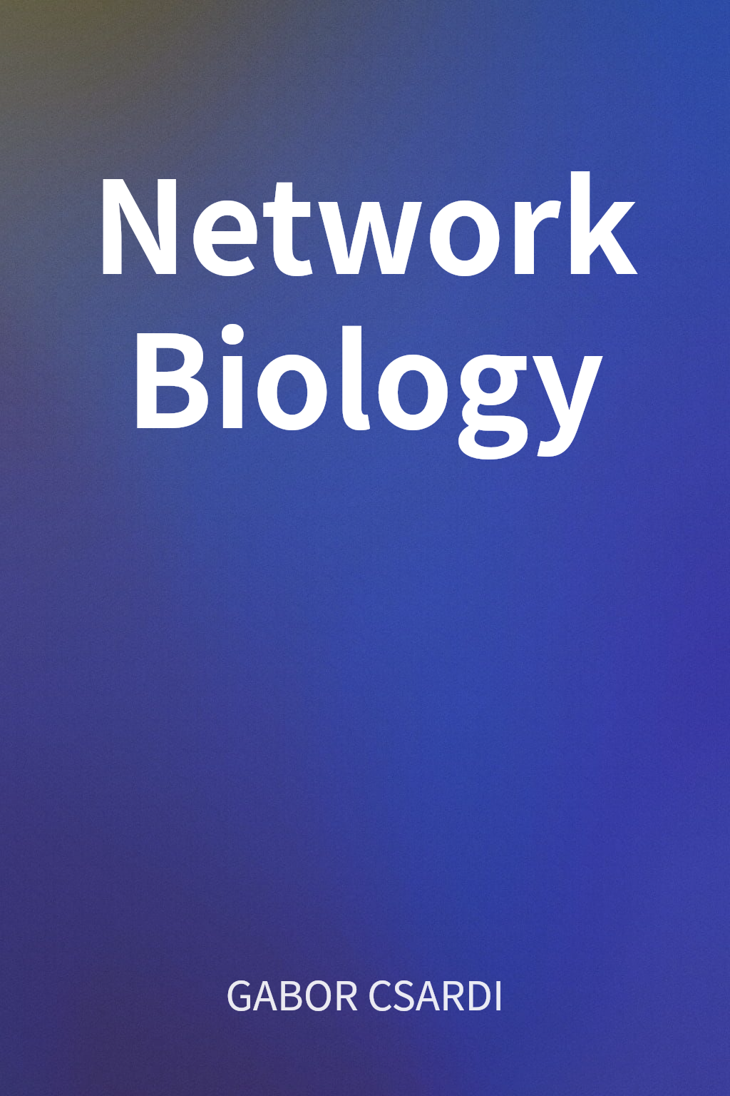 Network Biology cover