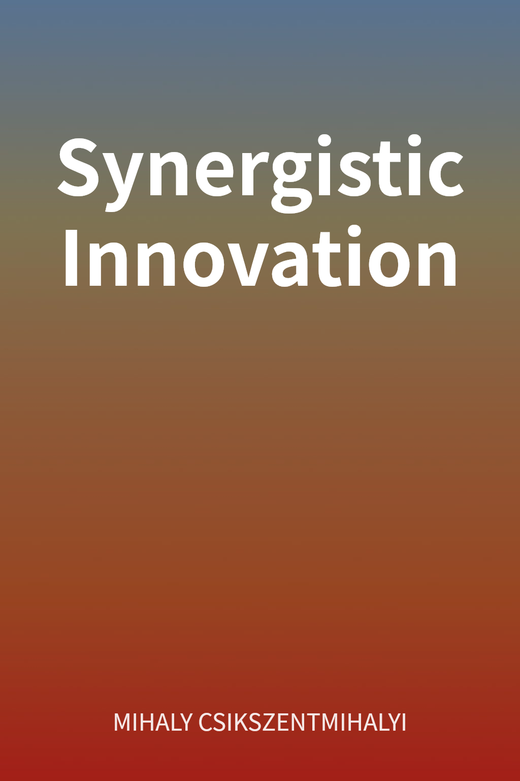 Synergistic Innovation cover