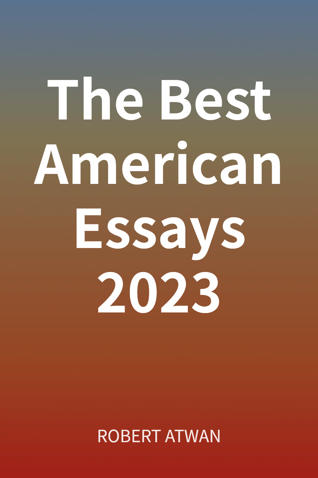 The Best American Essays 2023 cover