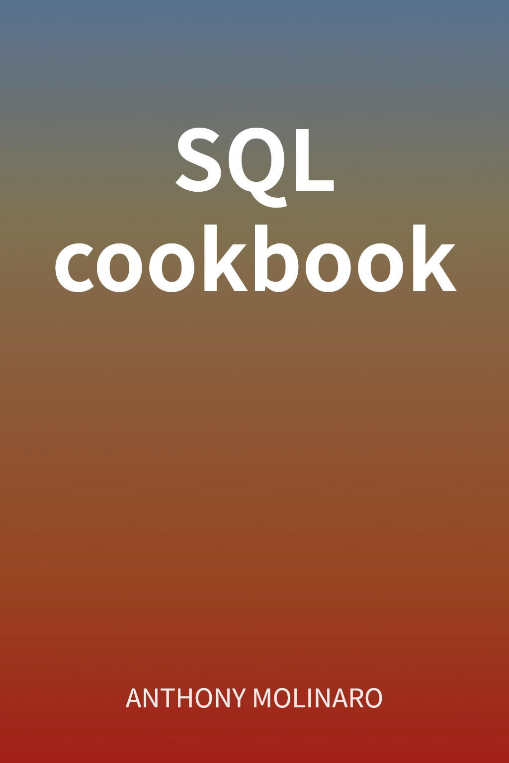 SQL cookbook cover