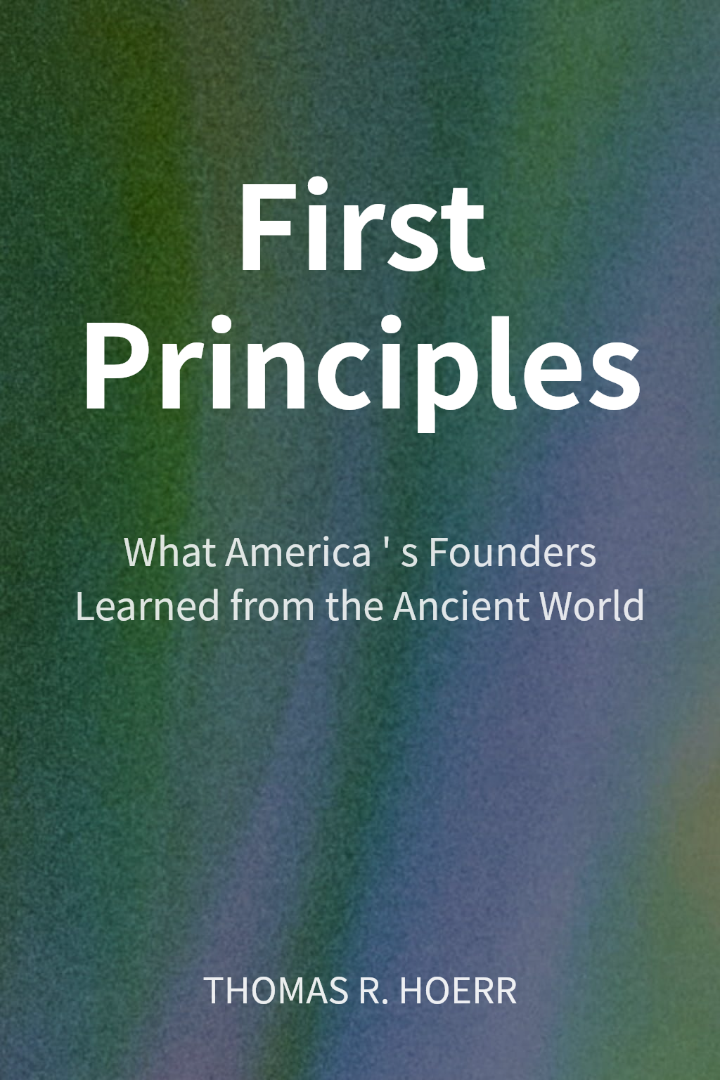 First Principles cover