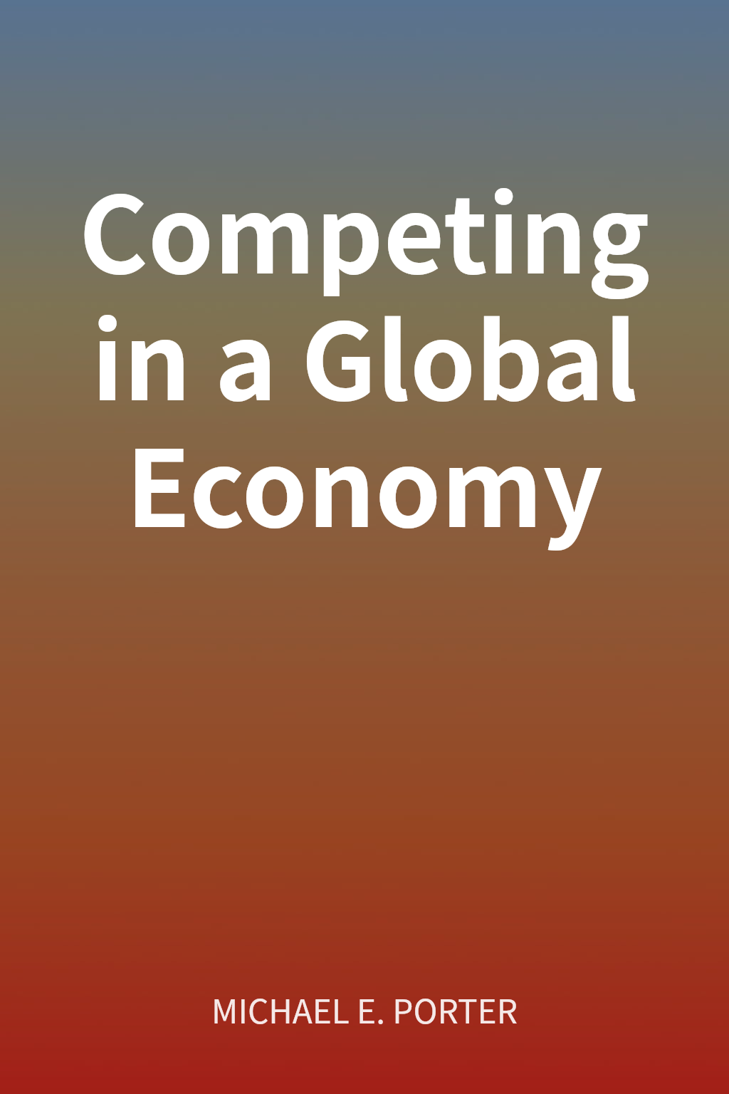 Competing in a Global Economy cover