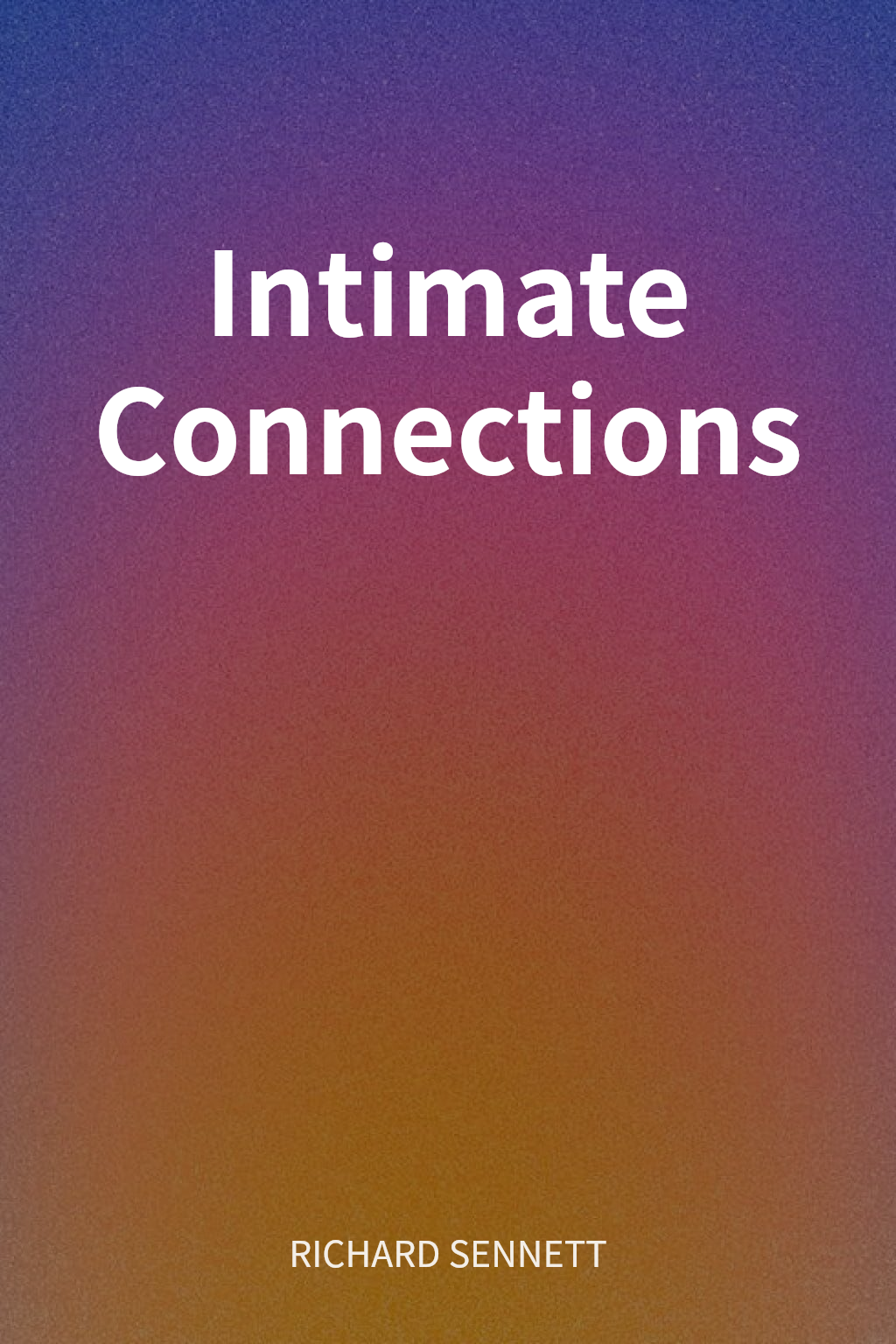 Intimate Connections cover
