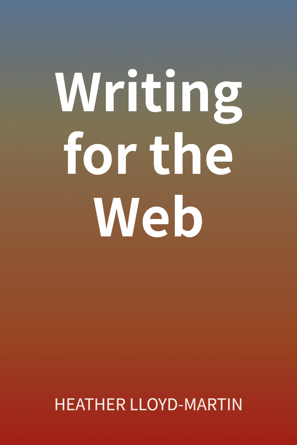 Writing for the Web cover
