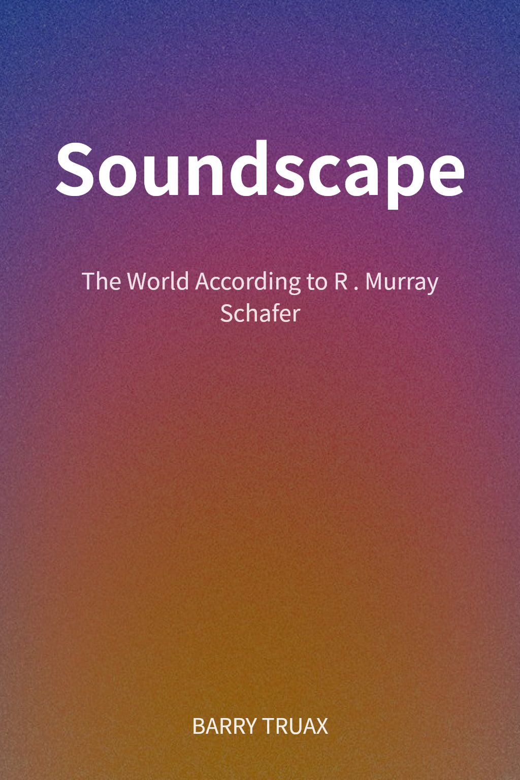 Soundscape cover