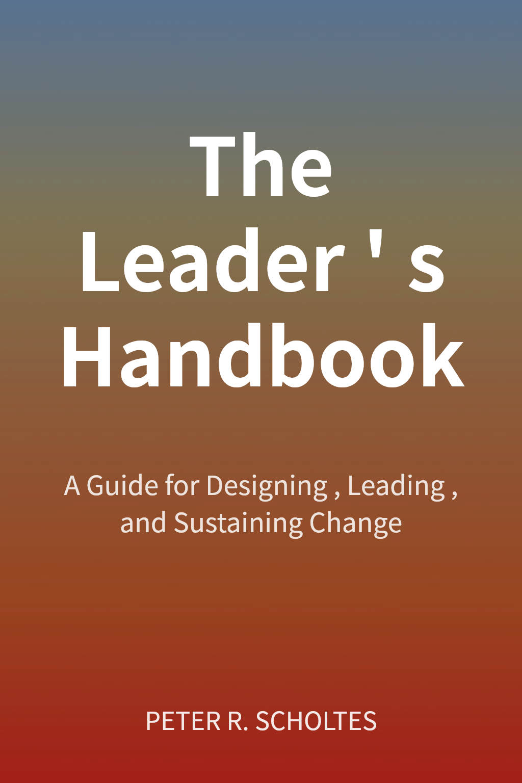 The Leader's Handbook cover
