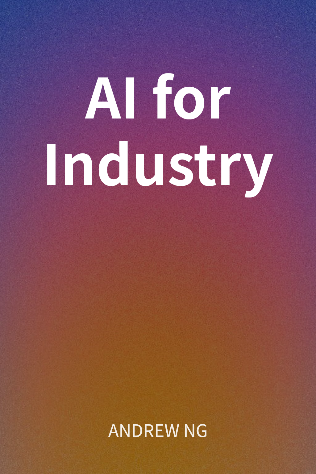 AI for Industry cover