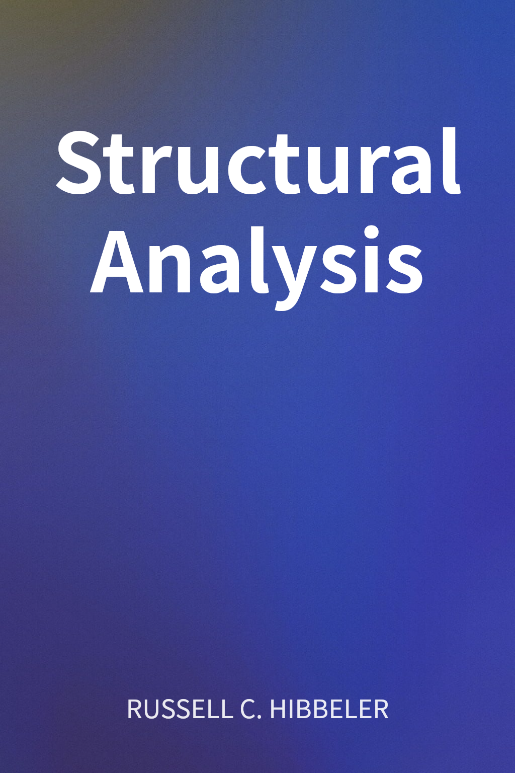 Structural Analysis cover