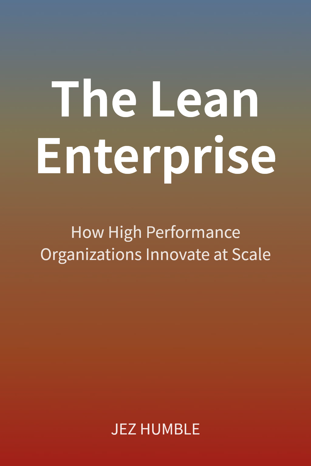 The Lean Enterprise cover