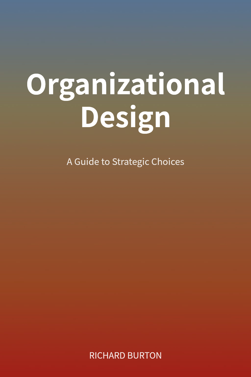 Organizational Design cover