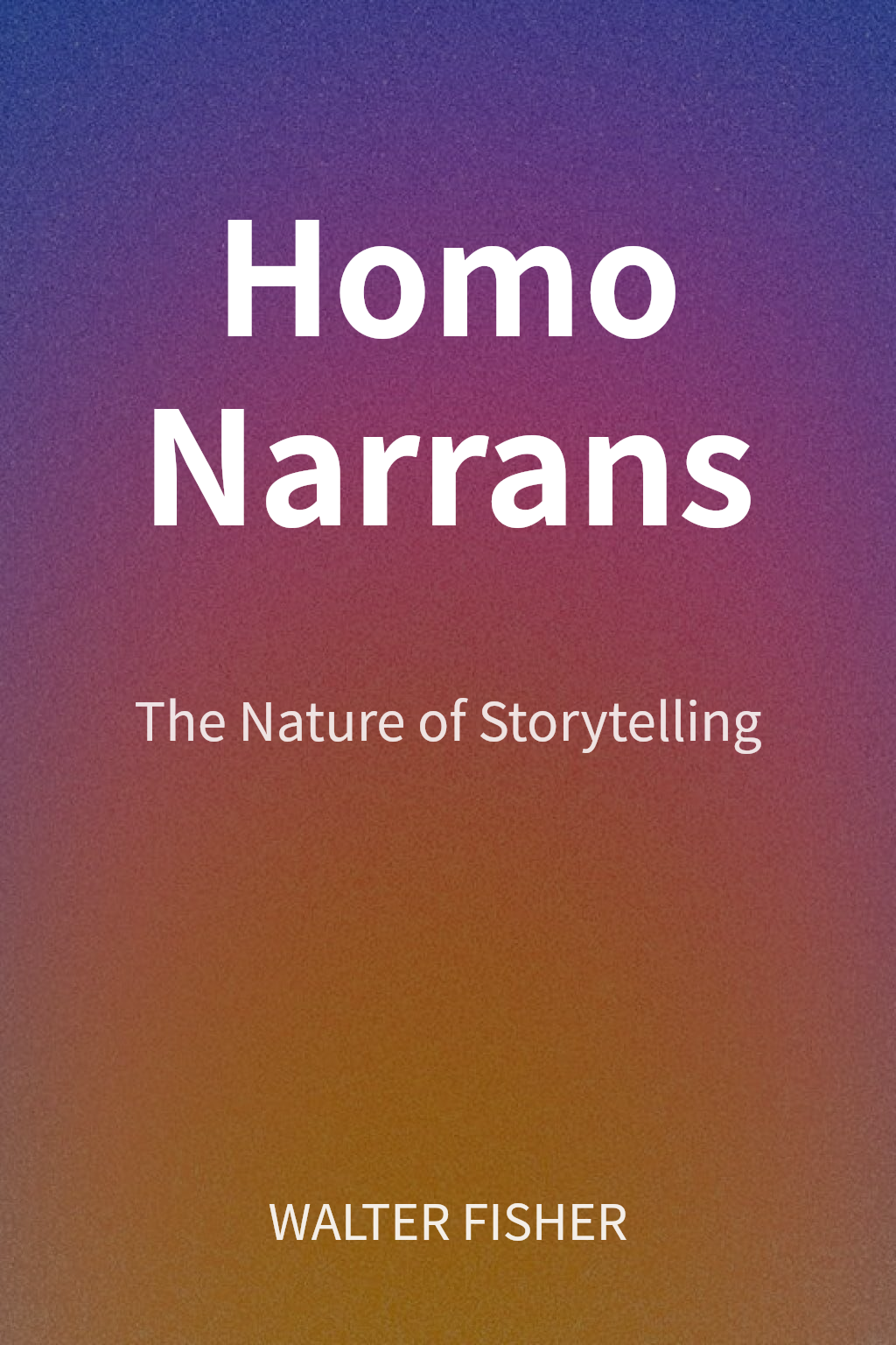 Homo Narrans cover