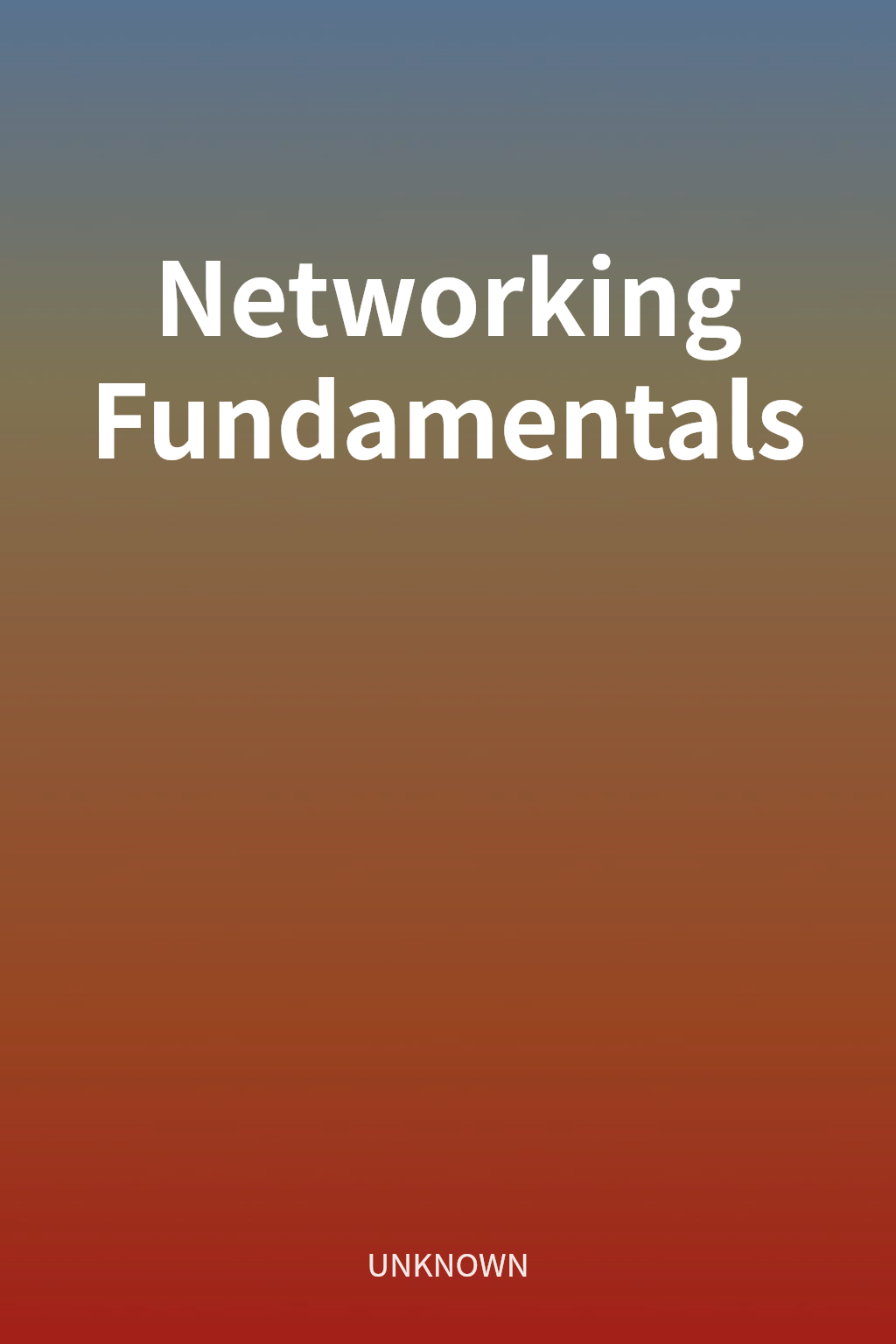 Networking Fundamentals cover